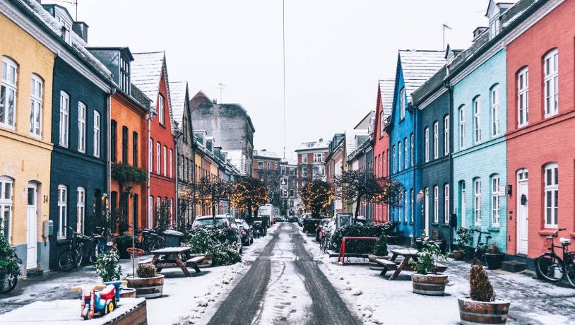 Coloured houses, Olufsvej, Østerbro | Martin Heiberg