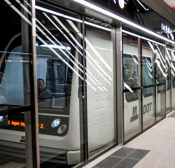 Metro station in Copenhagen 
