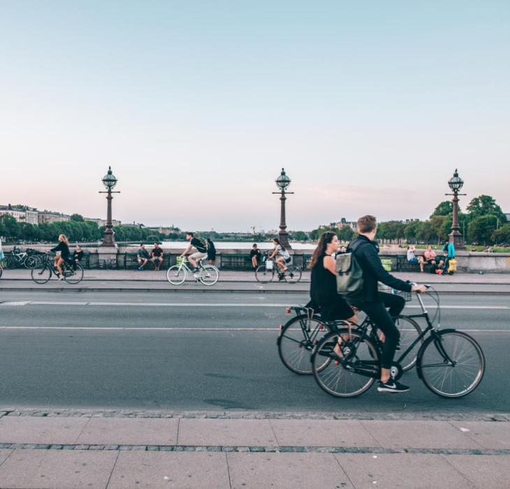 Biking in Copenhagen