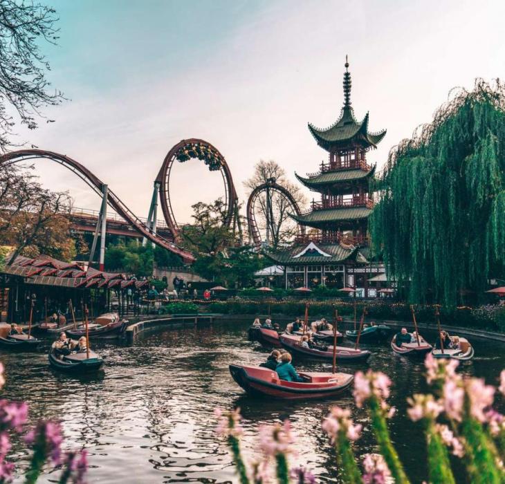 Tivoli Gardens in Copenhagen